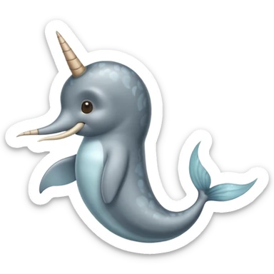 narwhal and monkey combined sticker