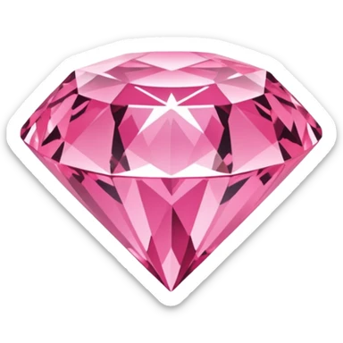 Pink diamond emoji sticker
