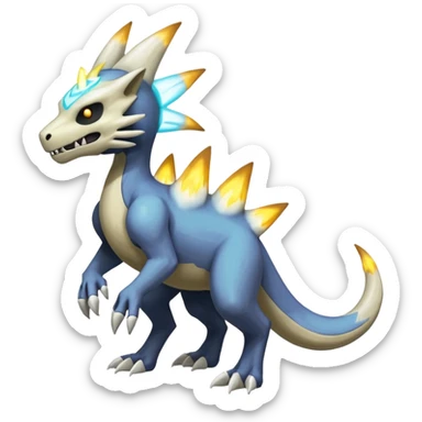 Manectric-Marowak-Duskul-Electrike-Fakémon-hybrid-creature (full body)  sticker