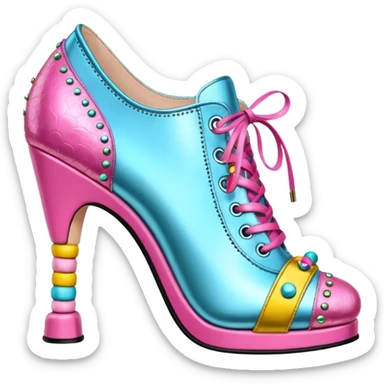 Betsey Johnson style spam can  shoe sculpture  sticker