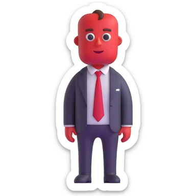 Anger character from Inside Out movie sticker