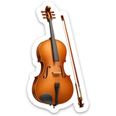 Cello instrument sticker