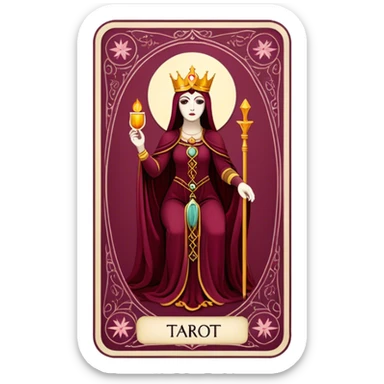  tarot Burgundy sticker