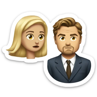 Leonardo DiCaprio rejecting a woman sticker