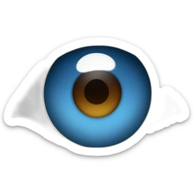 Blue eye Jewish nose brown curly hair roundish face sticker