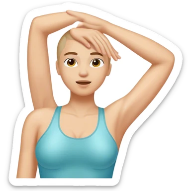 applying deodorant armpit sticker