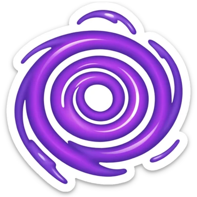 black magic particle sticker