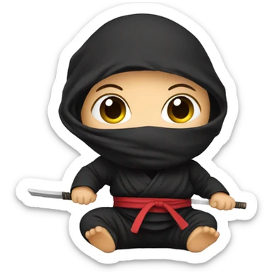 Ninja baby sticker
