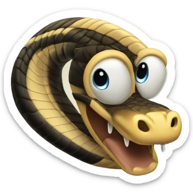 Una cobra de Egipto echando veneno  sticker