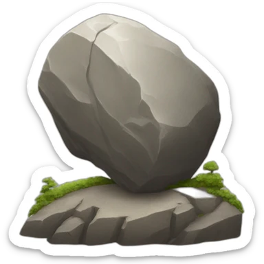 Sisyphus roll a boulder up a hill sticker