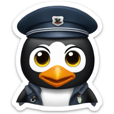 Pilot penguin sticker