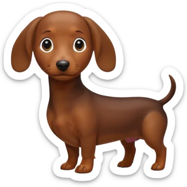 Mini dachshund  sticker