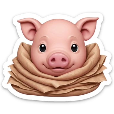 pig skin sticker