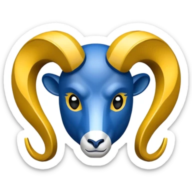 L.a. rams logo sticker