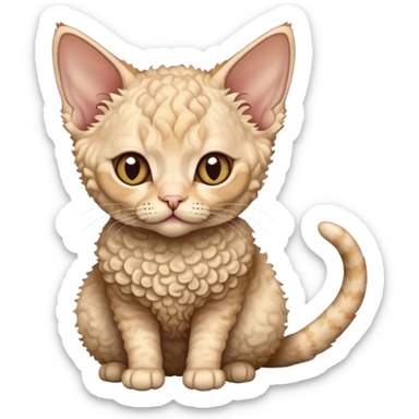 Devon Rex cat sticker