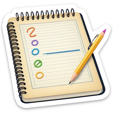 open notebook with design sketches sticker