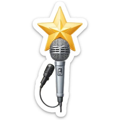  create-a-vibrant-and-dynamic-emoji-that-represents-pop-or-stage-vocal-performance.-the-design-should-feature-a-close-up-of-a-classic-stage-microphone-(retro-style)-with-a-lanyard,-set-against-a-star sticker