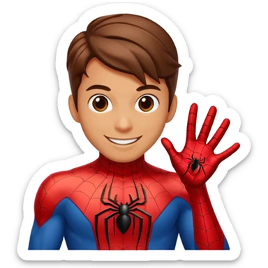 Make Spider-Man Saying GG sticker