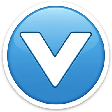 Mavi tik olan sticker