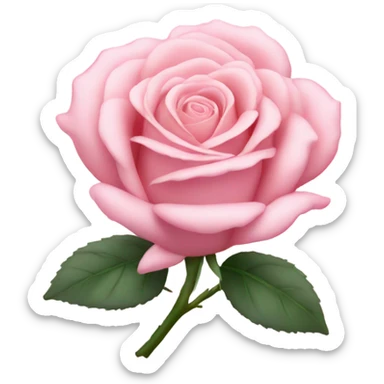 Light Pink rose  sticker