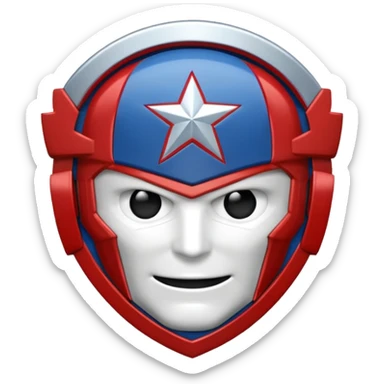hazme un emojis del escudo del capitán América sticker