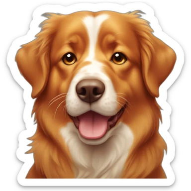 sad nova scotia duck tolling retriever crying sticker