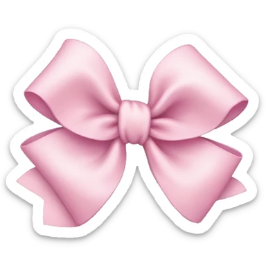Light pink bow sticker