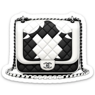 black and white le boy chanel bag sticker