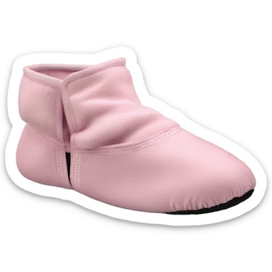 bloch pink warm up ballet booties with black sole sticker