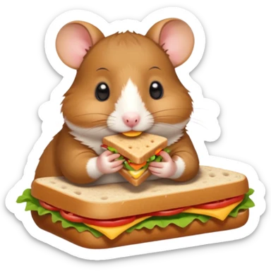 hamster go picnic sticker