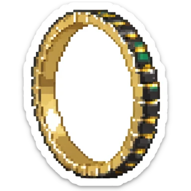 Gold ring from Sonic the Hedgehog game sticker