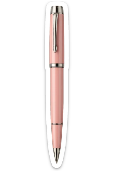 pink designer pen sticker