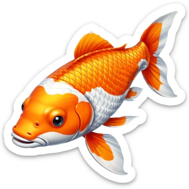 Koi fish sticker