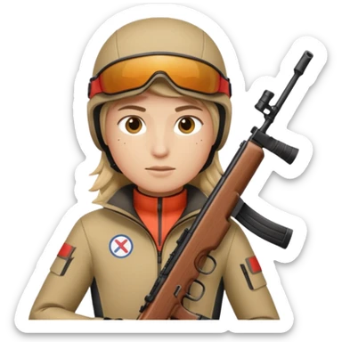 rifle biathlon sticker