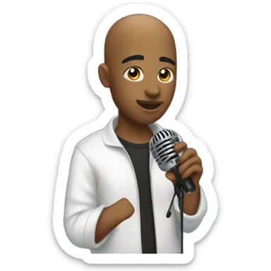 laylow with a mic sticker