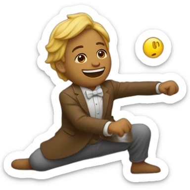 Un mec qui dance à l’envers  sticker