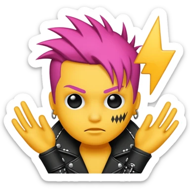 Punk culture sticker