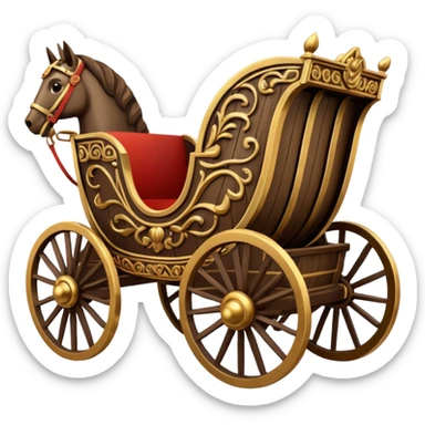 Roman chariot sticker