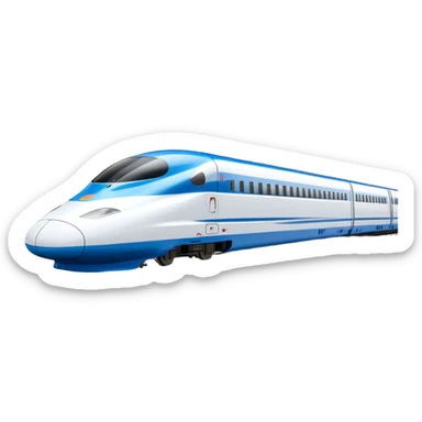 High-Speed Train (Shinkansen) - JR East (Model Year: 2021) (Iconic colour: White with blue) sticker