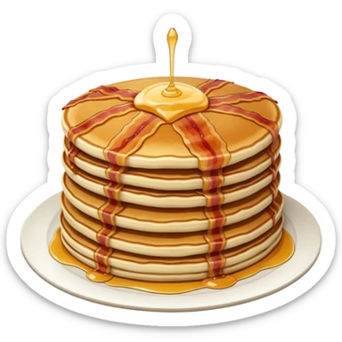 pancakes with meat sticker