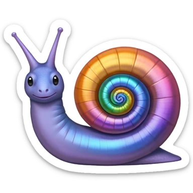 colorful snail shell sticker