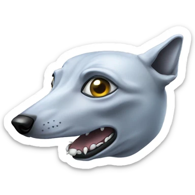 greyhound dog in UFO sticker