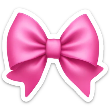 A pink bow by its self sticker