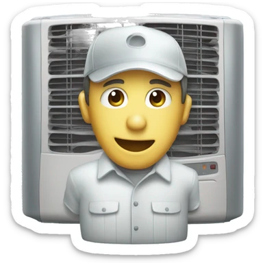 an air-conditioner cleaner sticker