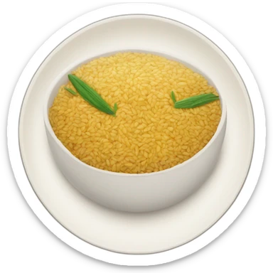 Plate of rice and lentils sticker