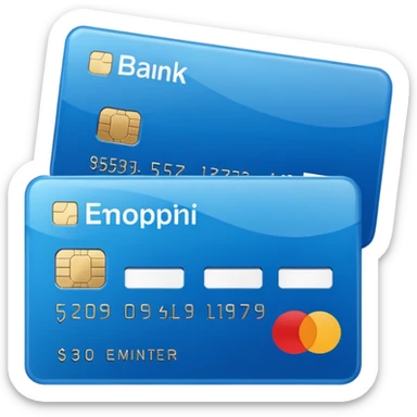 Bank card  sticker