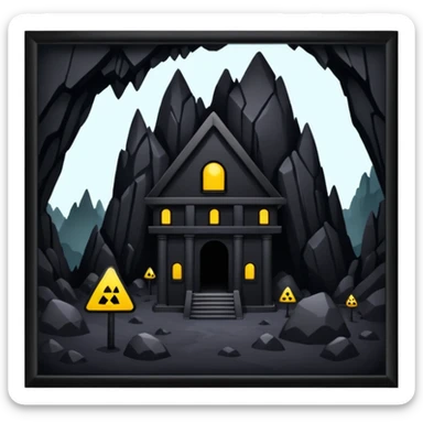 The structure population control unit lives in the caves black caves sticker