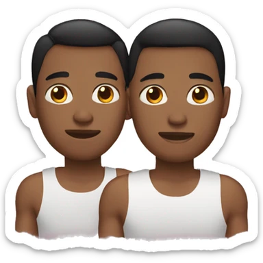 black filipino gay couple sticker