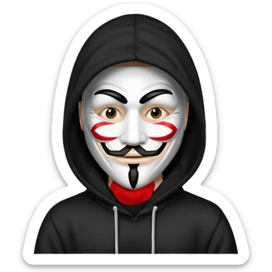 Hacker Anonymous sticker