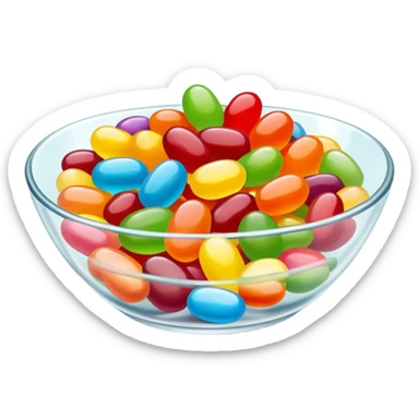 Jellybean dish sticker